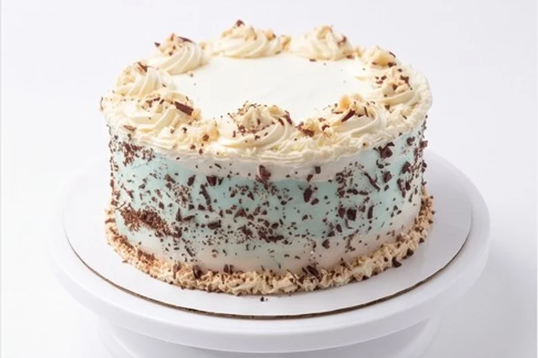 Almond, Rose and Date eggless cake - Winnipeg custom cakes